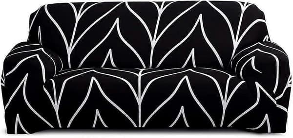 Stretch sofatrekk 4-seters sofatrekk elastisk for sofa med armlener