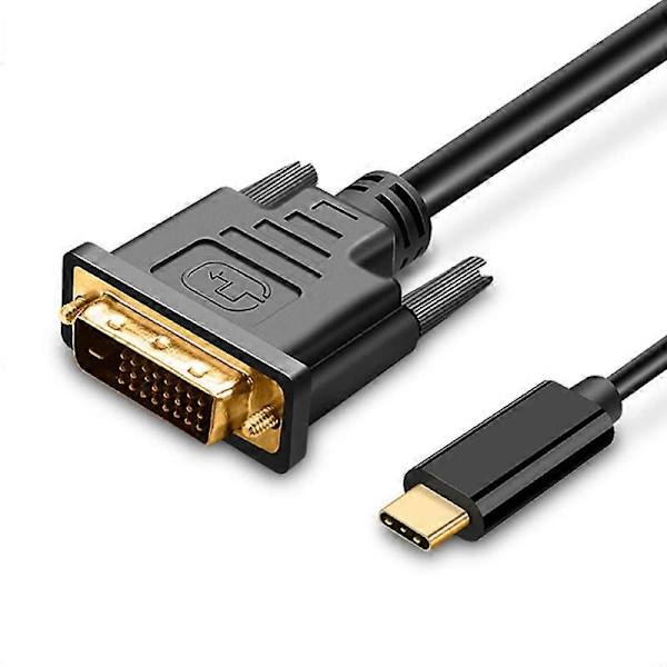USB C til DVI kabel 4K@30Hz 1,2M USB Type-C til DVI Han