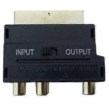 A/V til 20 PIN Han Scart Adapter+S Video
