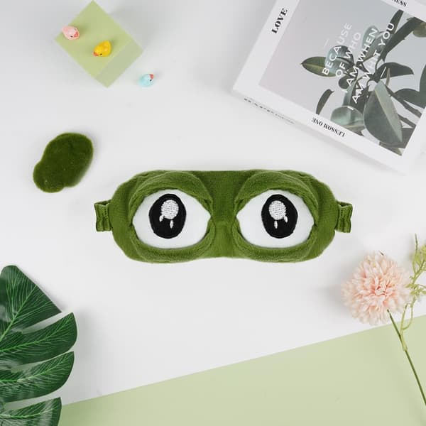 Groda Ögonmask, Groda Sovmask, 3D Cartoon Groda Sovmask, Resemask för Barn