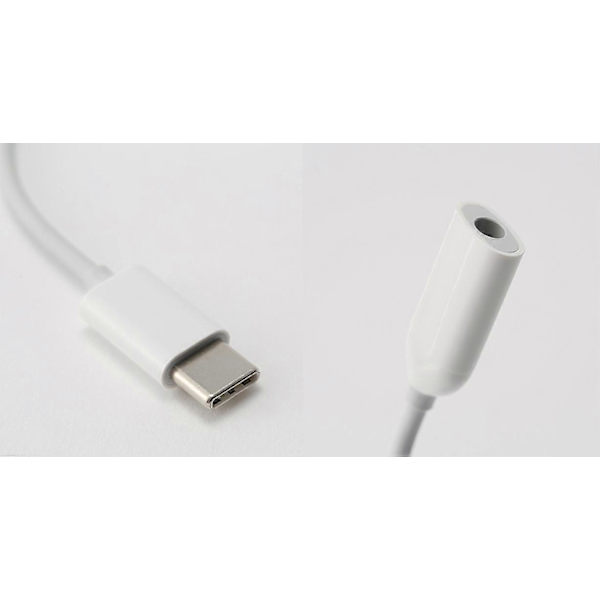 XIAOMI OEM USB Type-C til 3,5 mm lydadapterkabel - Hvid