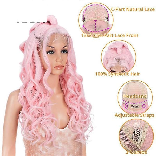 Sort Paryk Blonde Front Free Part Paryk Blonde Frontal Paryk