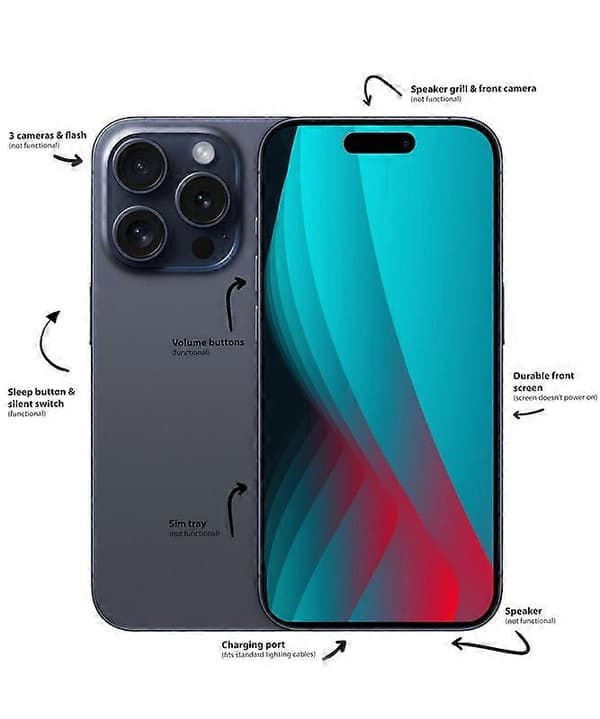 Premium Display Model Phone 15 Max Pro Kompatibel med telefoncovers