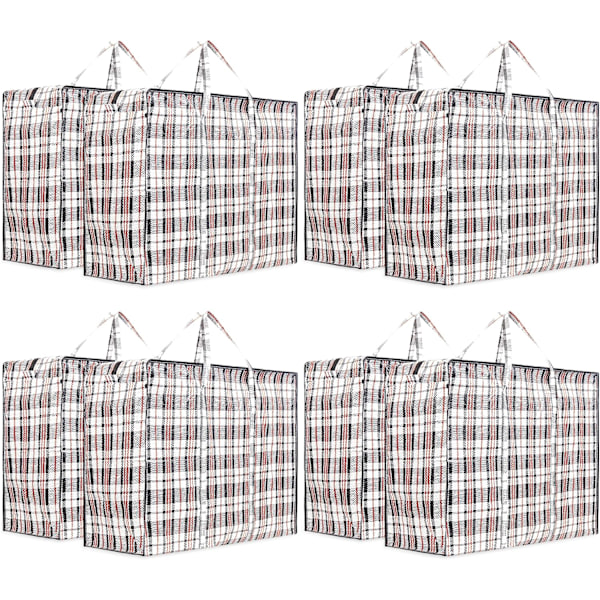 Stor Jumbo Taske Opbevaringspose Tøjopbevaring Flytning - Multipack (Pakke med 8 80*60*25)