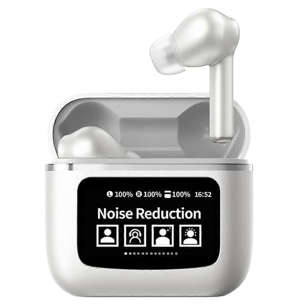 Typ C YW09 In-ear Bluetooth Hörlurar Sport Hörlurar med LCD Touch Screen Laddningsfodral