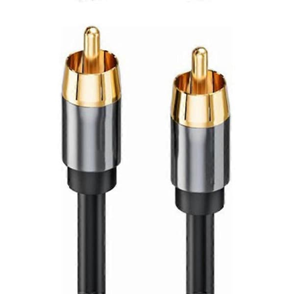 3 meter digitalt lydkabel RCA koaksial 75 Ohm SPDIF stereo AUX-ledning til lydforstærker, højttaler