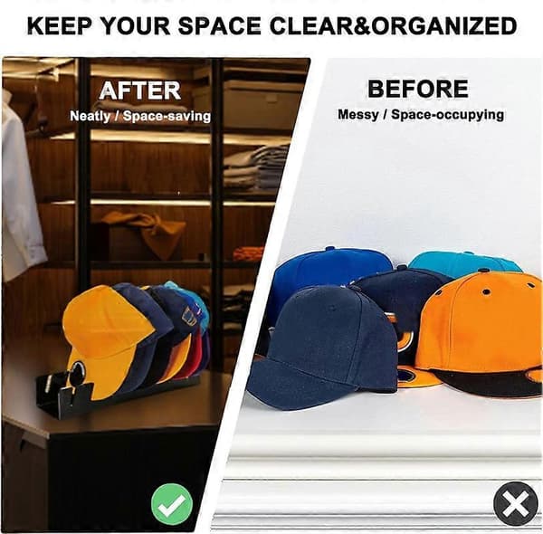 Hat Stativ til Baseball Caps Display og Organizer - 2 Pak