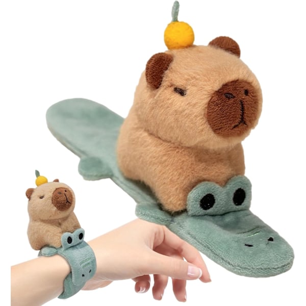 Plush Armband Leksak, Söta Krokodil Delfin Slap Armband, Plysch Modellering Klapp Armband för Barn