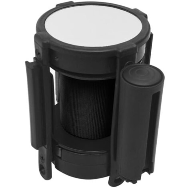 Utdragbar bandbarriär 200 cm Svart