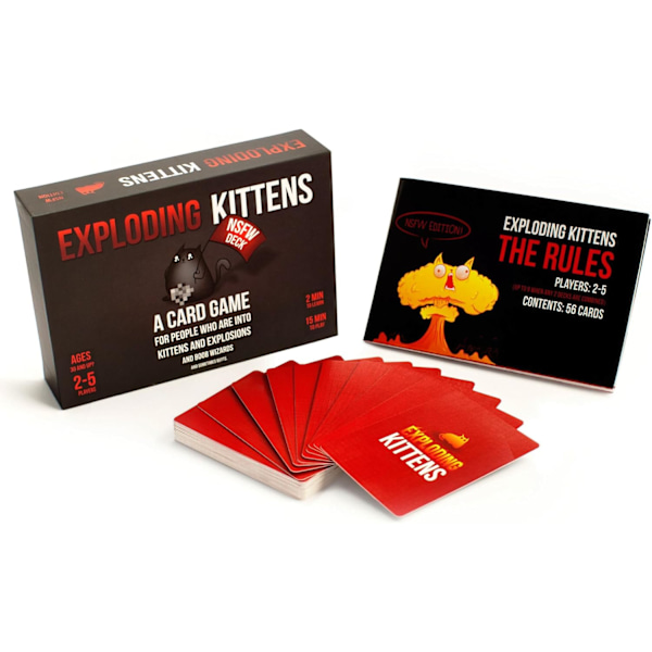 Exploding Kittens NSFW av Exploding Kittens - Kortspel för Vuxna & Tonåringar - Ett Rysk Roulette Kortspel (Förpackningen kan variera)