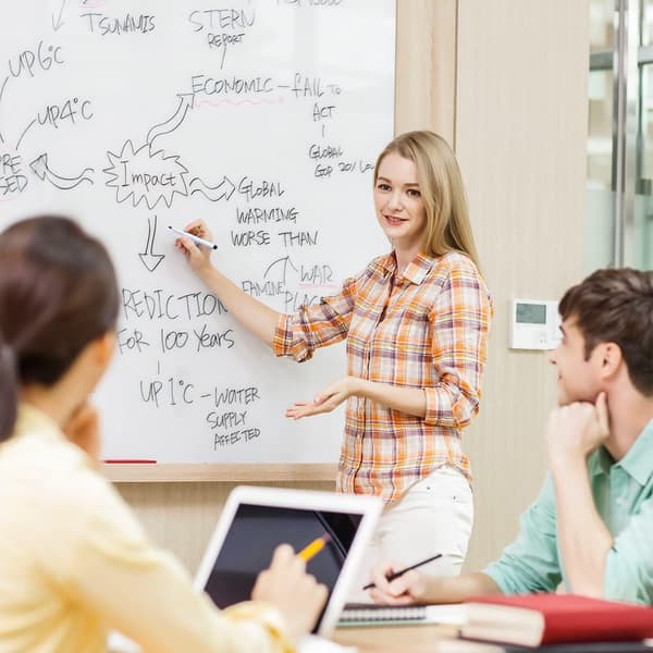 Förpackning med 10 raderbara magnetiska whiteboardpennor