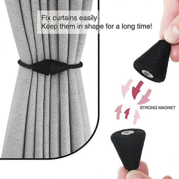 Magnetiske gardinbindere Reb Moderne Håndlavet