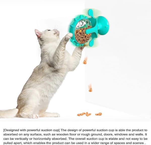 Kat Hundefoder Kreativ Godbid Dispenser IQ Hjernetræning Berigelse Reducerer Kedelig Søgen Efter Føde til Små til Medium Kæledyr (Grøn)