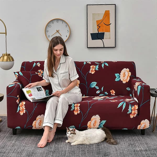 Elastisk sofatrekk, sklisikkert Jacquard elastisk sofatrekk for 1-seters sofa