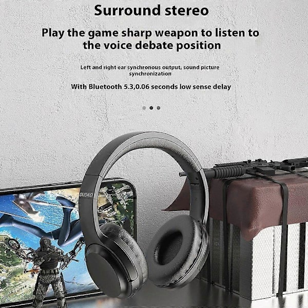 Typ B DUDAO X22Pro Bluetooth Hörlurar Brusreducering Vikbara HiFi Stereo Trådlöst Headset