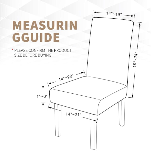 2-pack senaste rutiga matstolsöverdrag stolsmöbelskydd