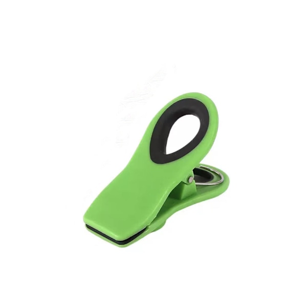 Kraftige magnetiske clips til madposer og notater, plastik, assorterede farver, sæt med 6