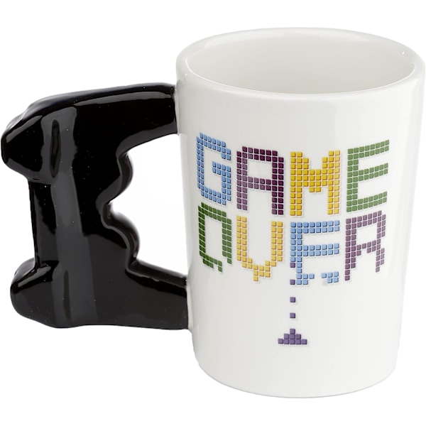 Mug med tecknad figur, Keramikmug, Frukostkopp, Vattenkopp för barn från GAME OVER Videospelskonsol