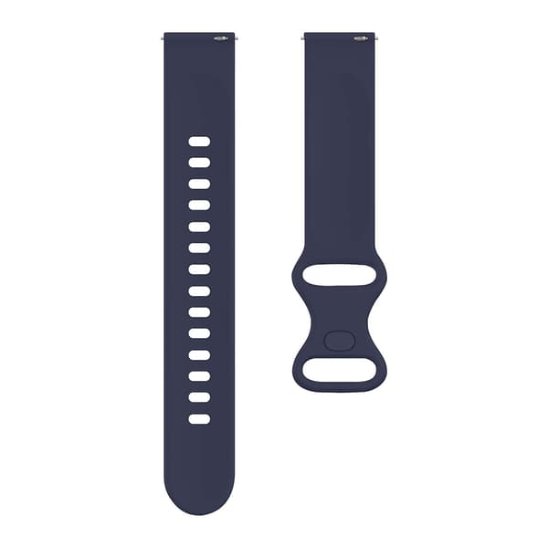 Rem for Galaxy Watch Active 2 Glatt Silikon Marineblå