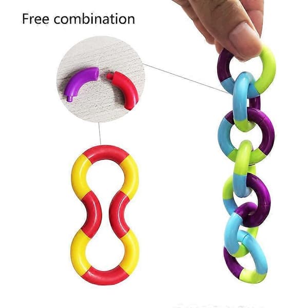 10 stk. Tangles Fidget Legetøj - Sensoriske Artikler Stille Fidget Legetøj