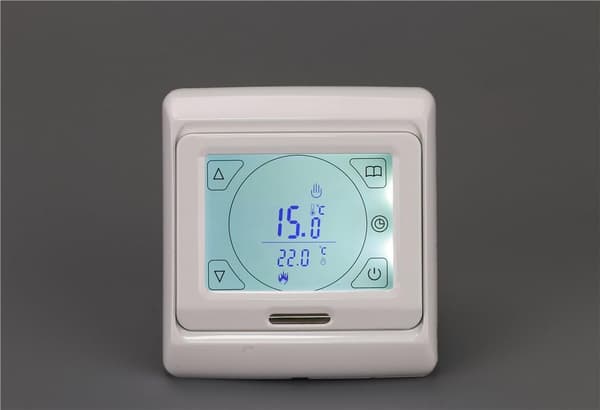 Touch Screen Digital Programmerbar Elektrisk Gulvvarmetermostat med Luft- og Gulvsensor