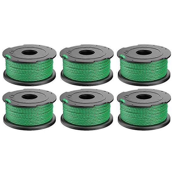 6 stk. A6486 ABS-spole for Black &amp; Decker gressklipper nylontrådtrimmerhode
