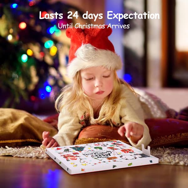 Adventskalender 24 Dager Julerestriksjonsperlersett for Gutter Jenter Kvinner style 1