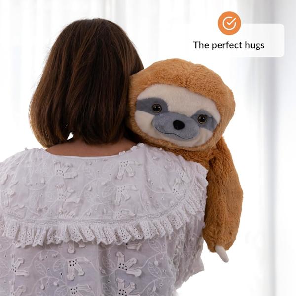 Plush för ångest | Lugnande nalle | Gosedjur Sloth | Ångestdjur | Maskintvättbar plysch | 50CM