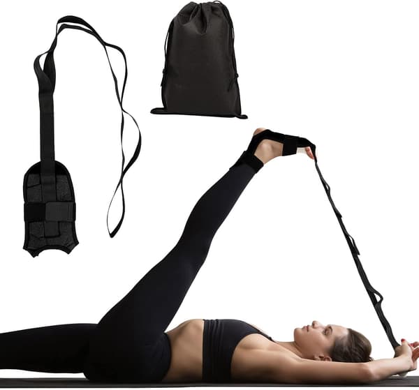 Flex Strap, Stretchband Yoga Strap för Stretching med Öglor, Fascia Stretcher Flex strap för Pilates Kroppsträning