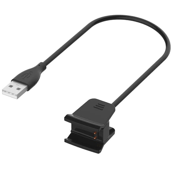 55 cm Udskiftnings USB-ladekabel til Fitbit Alta HR - Sort