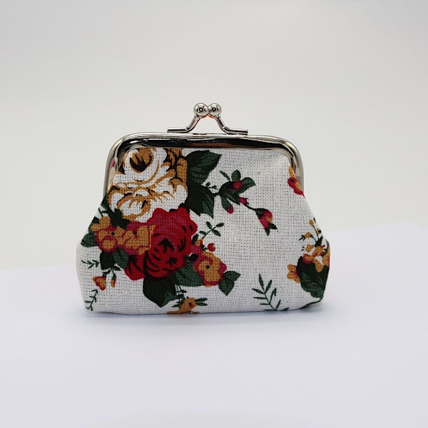Floral - 2 Plånböcker [Small] Svart och Vit One Size