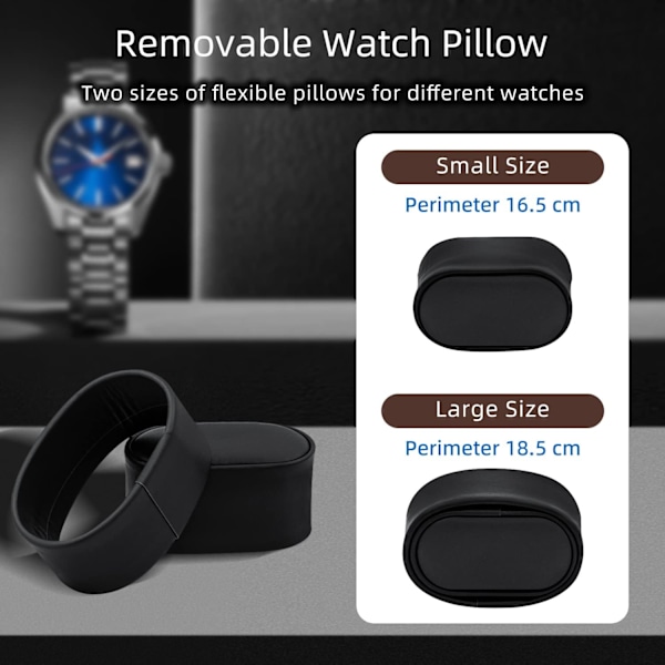 Automatisk Urviklerboks PU Quad Enkelt Automatisk Ur Display Opbevaring Armbåndsur