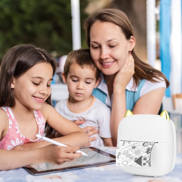 Mini Kannettava Valokuvatulostin, Langaton Bluetooth Pikatulostin 10 Rullalla Lämpöpaperia, Tulostin