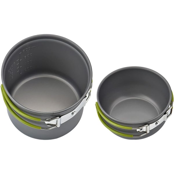 Picknick Camping Vandring Ryggsäck Gryta Panna Köksredskap Utomhus Matlagningsskål set