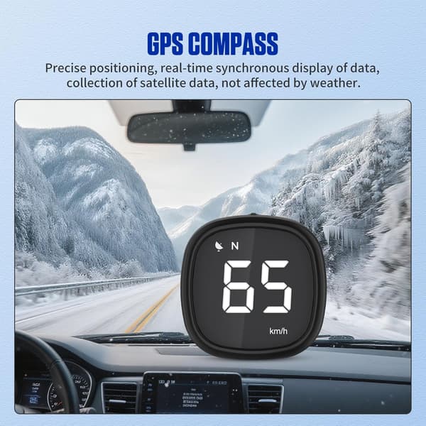 M30 Universal GPS Head-Up Display til Køretøjer, 2,5-tommer Digital Skærm, Egnet til Alle Køretøjer, DC 5V-24V.