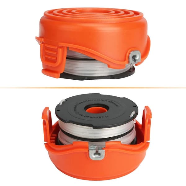 2 erstatningsspoler + 1 spolehette for Black &amp; Decker GH750/GH710/GH700 gressklipper, DF-065-BKP/RC-