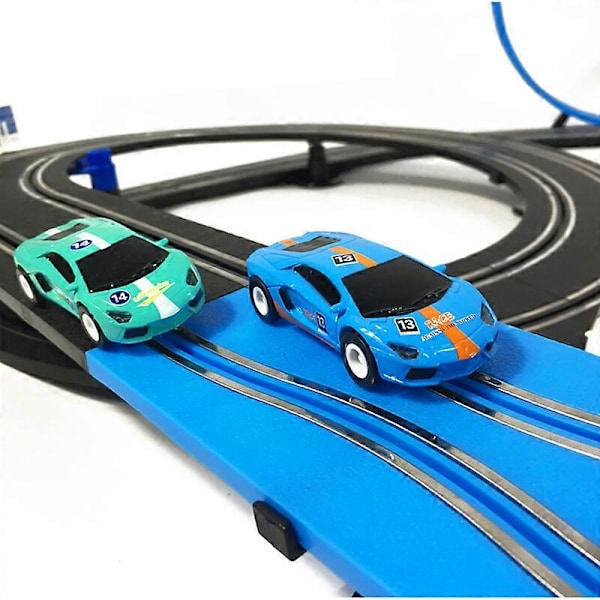 1:64 Spår El Autorama Circuit Bil Dubbel El Fjärrstyrd Leksaksbil Interaktiv Racing Spår Leksaker Race Track