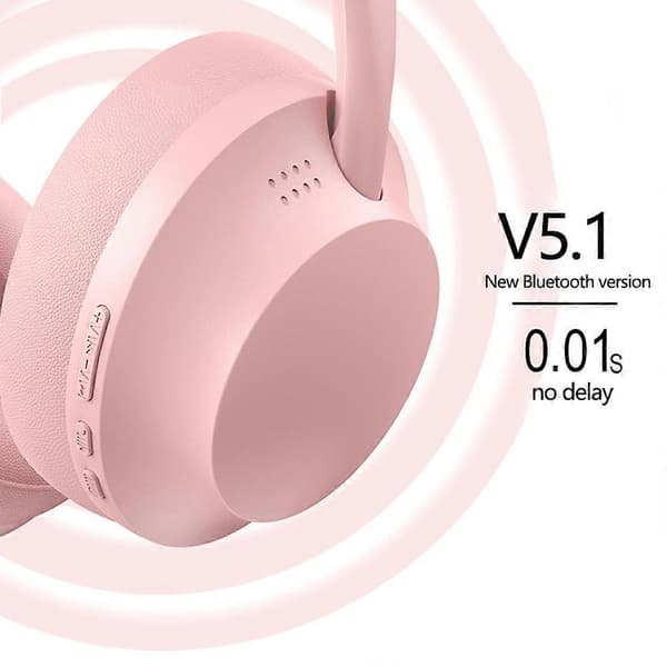 Typ B P7235 Over-Ear Bluetooth 5.1 Hörlurar HD Ljud Headset Stöd TF-kort, 3,5 mm AUX
