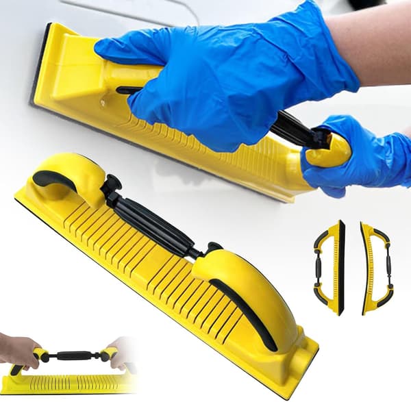 Professionel håndsliber, manuelt slibeværktøj, til 70 x 400 mm slibebånd, perfekt til polering og slibning
