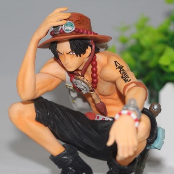 One Piece Ace Ghost Island Battle Suit Anime Action Figur 15 cm PVC-modellleksak