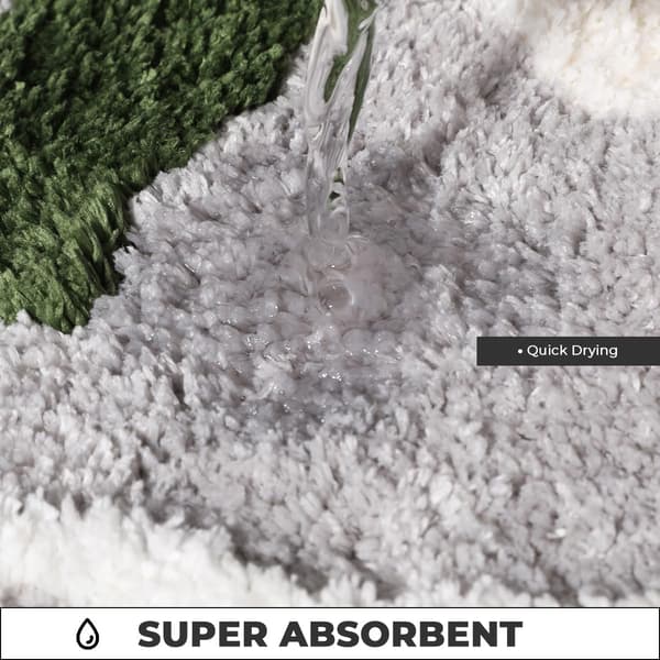Badeværelsesmåtte Antislip Bademåtte Ekstra Absorberende og Blød Mikrofiber Badetæppe til Døren, Badeværelset og Soveværelset