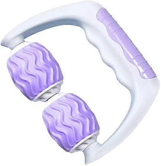 360 foam roller, 2 hjul, handmassagerare och benmassagerare (rosa)