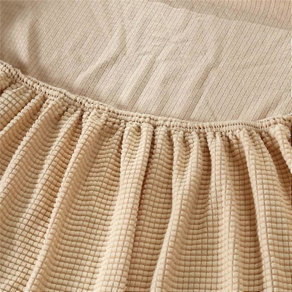 Strækbar sofabetræk, universal sofabetræk til sofa med armlæn (Sort, 1 personers)