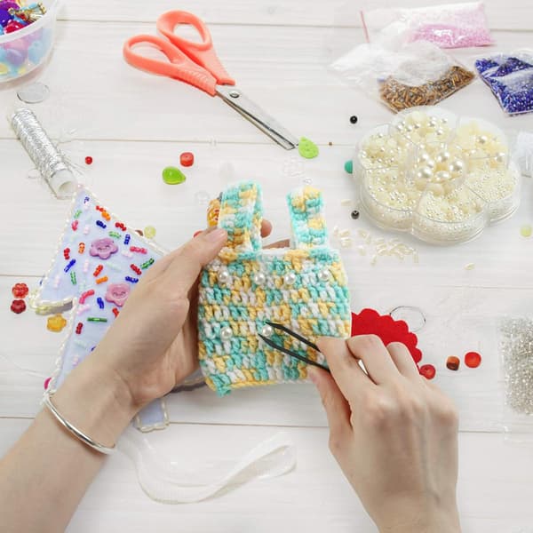 Perleperler Flat Bakside Halvrunde Perlecabochons for Neglekunst DIY Scrapbooking Utsmykning Dekor, Beige