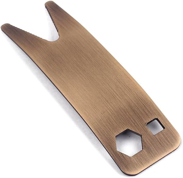 Værktøj i rustfrit stål Multi Spanner Skruenøgle Knop Jack Tuner Bøsning til stramning af potter kontakter Guitar Tilbehør Bronze