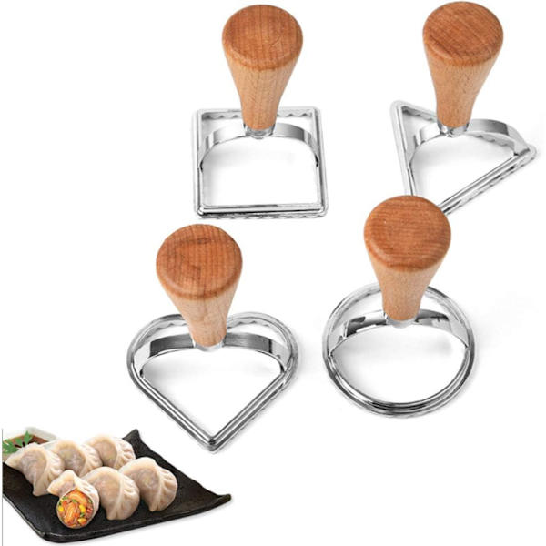 4 stk Ravioli Stempler Maker Cutter Form, Ravioli Cutter Stempler Sæt, Ravioli Stempler Maker Cutter, Form