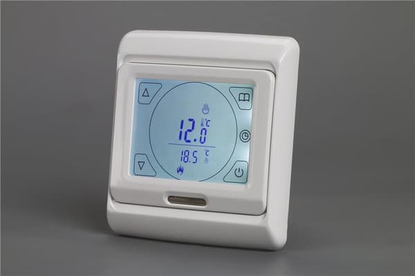 Touch Screen Digital Programmerbar Elektrisk Gulvvarmetermostat med Luft- og Gulvsensor