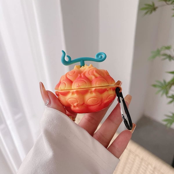 2 st Fodral för Samsung Buds3/buds 3pro Hörlurar, Japansk Djävulsfrukt Design (Flame Fruit)