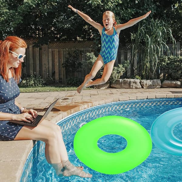 Uppblåsbara poolringar för barn och vuxna, uppblåsbara poolringar för sommarstrand, vatten och poolleksaker