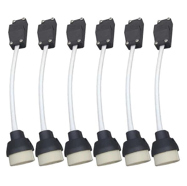 GU10 Lamphållare, Glödlampssockelkontakt, Adapter för LED och Halogen, Keramisk Bas och Kopplingsplint